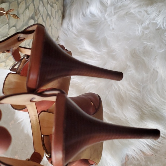 Cole haan brown open toe leather sandals Size 9B - Picture 7 of 16